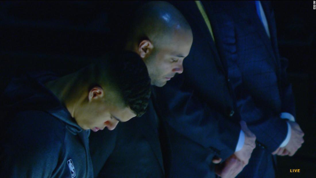 Denver Nuggets hold moment of silence for Kobe Bryant