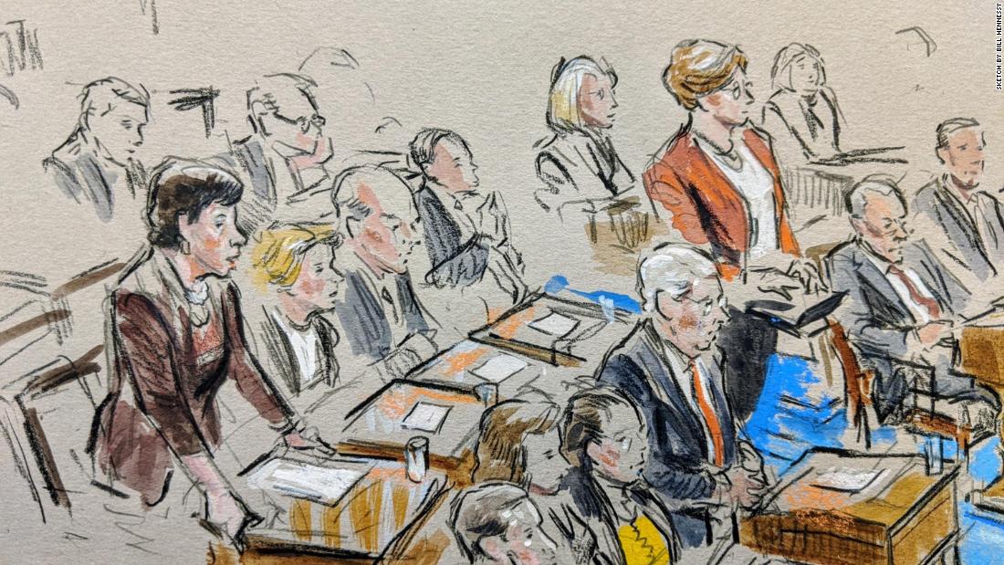 Sketches from the first Senate impeachment Q&A session