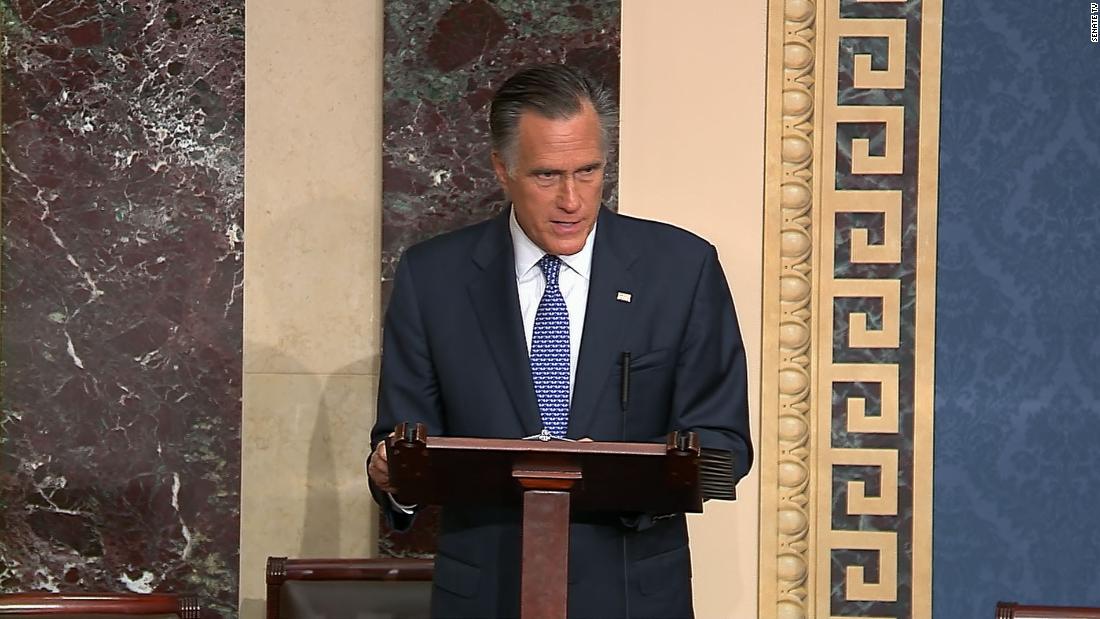 Watch Mitt Romney’s emotional explanation of his vote to convict