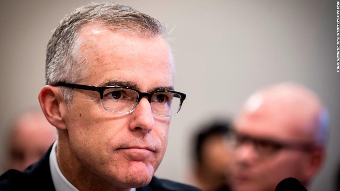 Former Deputy FBi Director Andrew McCabe: Absolute disgrace DOJ put my family through this