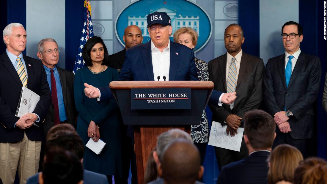 Trump made 33 false claims about the coronavirus crisis in the first two weeks of March