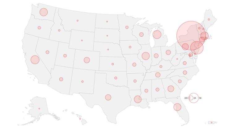 Tracking Covid-19 cases in the US