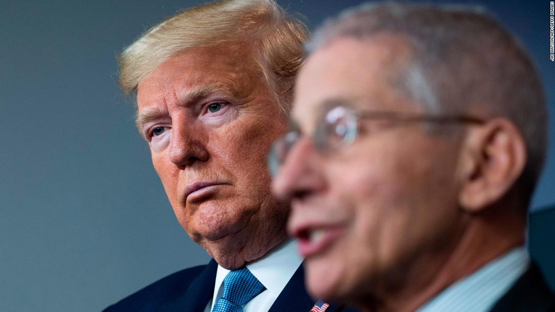 Trump lashes out in grievance-filled briefing but says he’s not mad at Fauci