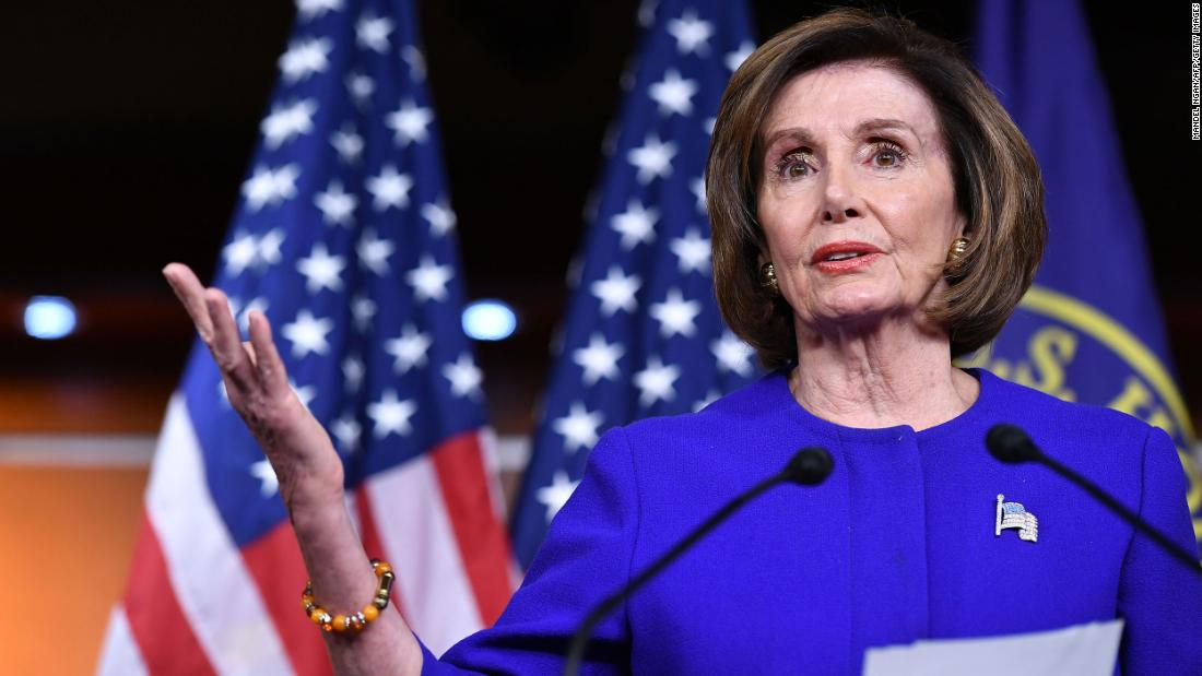 Pelosi calls Trump’s name appearing on stimulus checks ‘shameful’