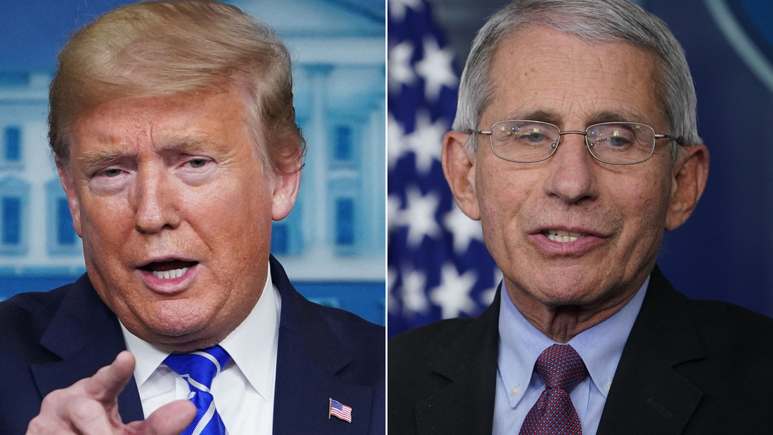 Trump calls Fauci’s caution on schools reopening ‘not an acceptable answer’