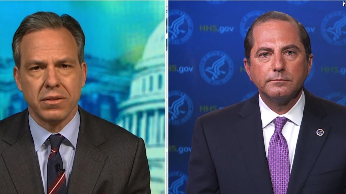 Jake Tapper to Alex Azar: This is nothing to celebrate