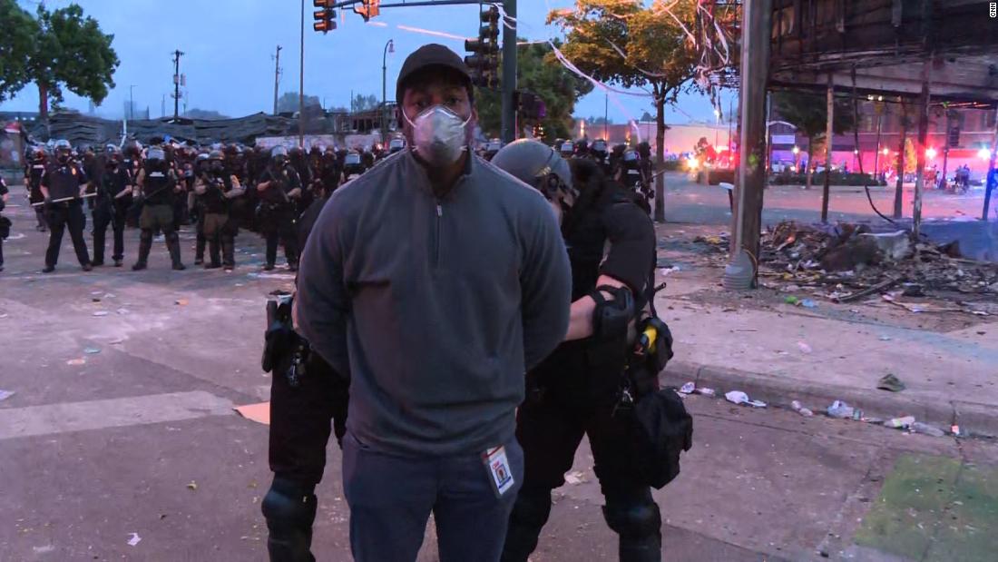 A CNN crew has been arrested while covering Minneapolis protests