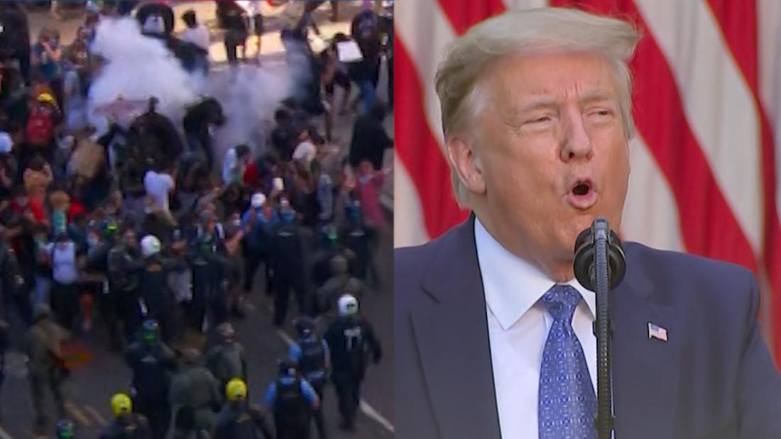 The day police charged a peaceful protest for Trump’s photo-op