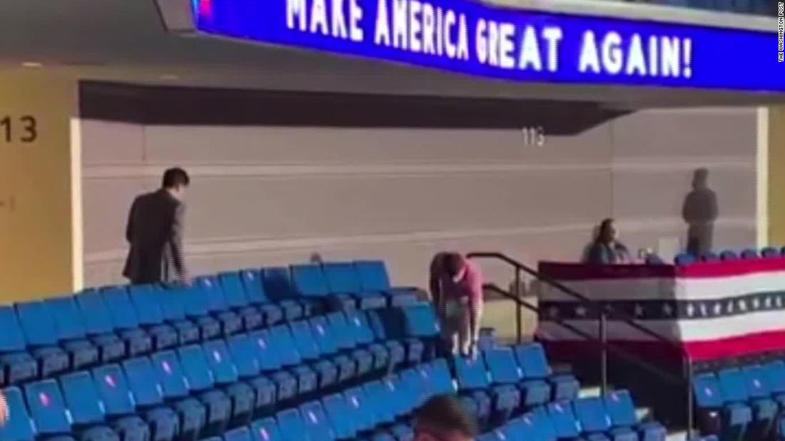 Washington Post: Trump campaign had social distancing stickers removed from Tulsa arena