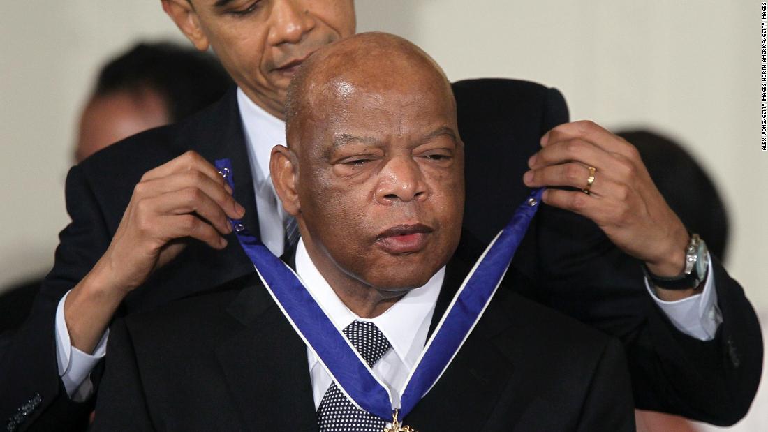 See when Barack Obama gave John Lewis Medal of Freedom