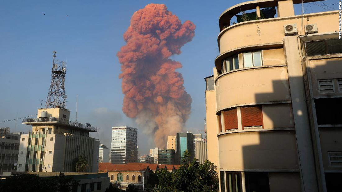 Videos show Beirut explosion that killed dozens, injured thousands