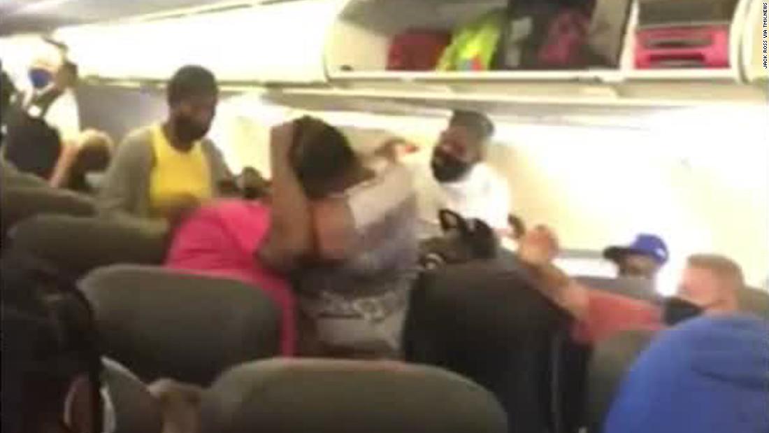 Brawl erupts on airplane over masks