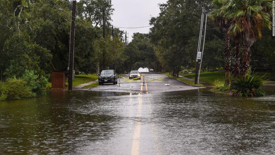 Hurricane Sally strengthens to Category 2 as it nears landfall, bringing life-threatening flooding