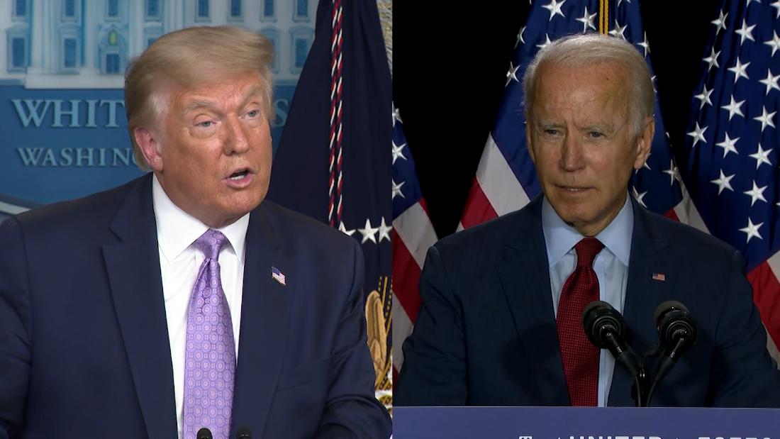 What Trump and Biden have both said about Covid-19