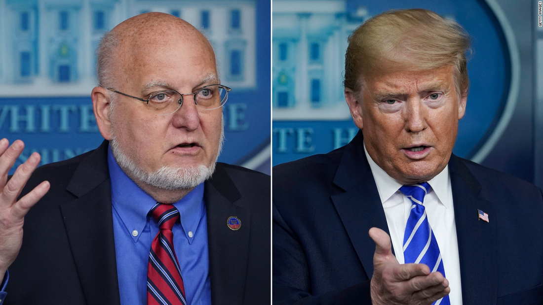 Trump has lost patience with CDC head after series of mixed messages