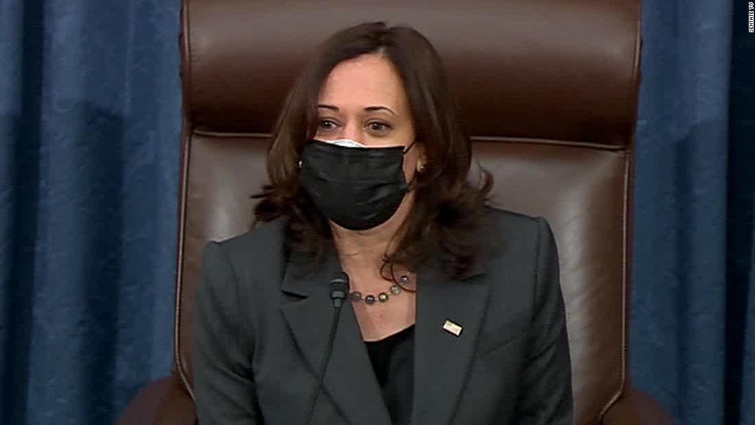 Harris flexes power as Senate tiebreaker