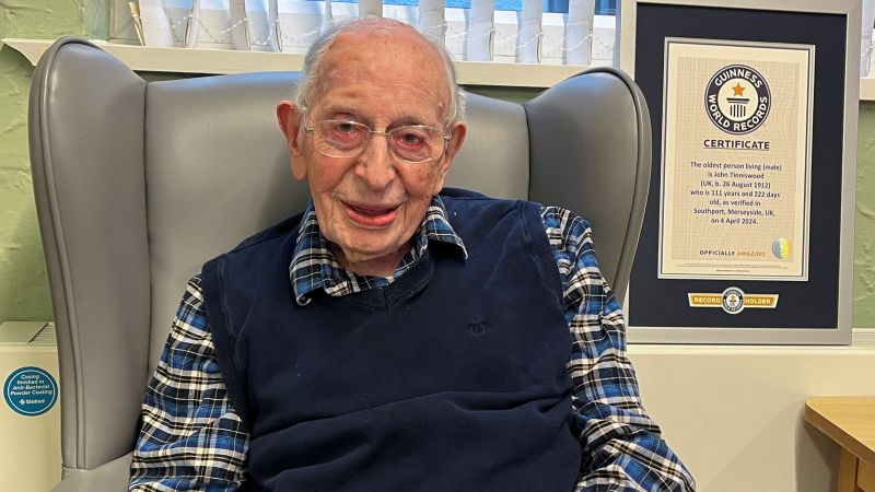 111-year-old British man born the same year the Titanic sank is now world’s oldest man
