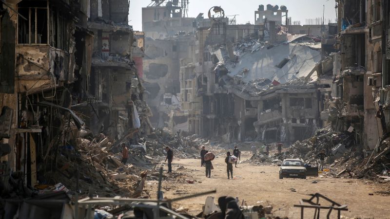 ‘There’s no more life’: Khan Younis residents return to find former neighborhoods in ruins