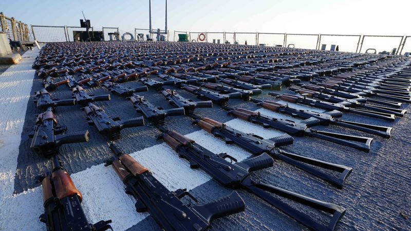 US transfers thousands of seized Iranian guns, rocket launchers and munitions to Ukraine