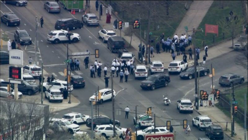 Police are responding to a shooting in a large crowd in Philadelphia, no word on injuries