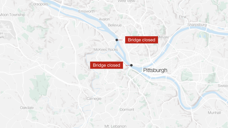 26 barges break loose and float down Ohio River, causing damage and prompting bridge closures in Pittsburgh, officials say
