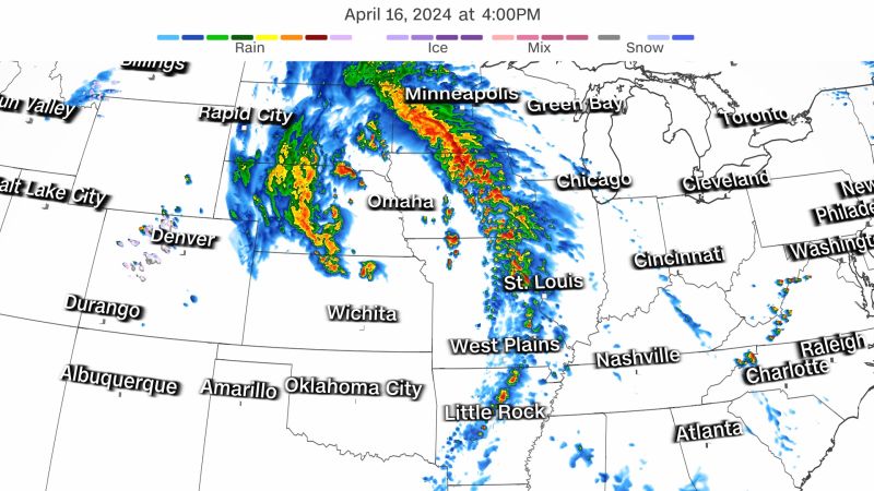 Powerful storms could brew destructive tornadoes and hail in parts of the Midwest